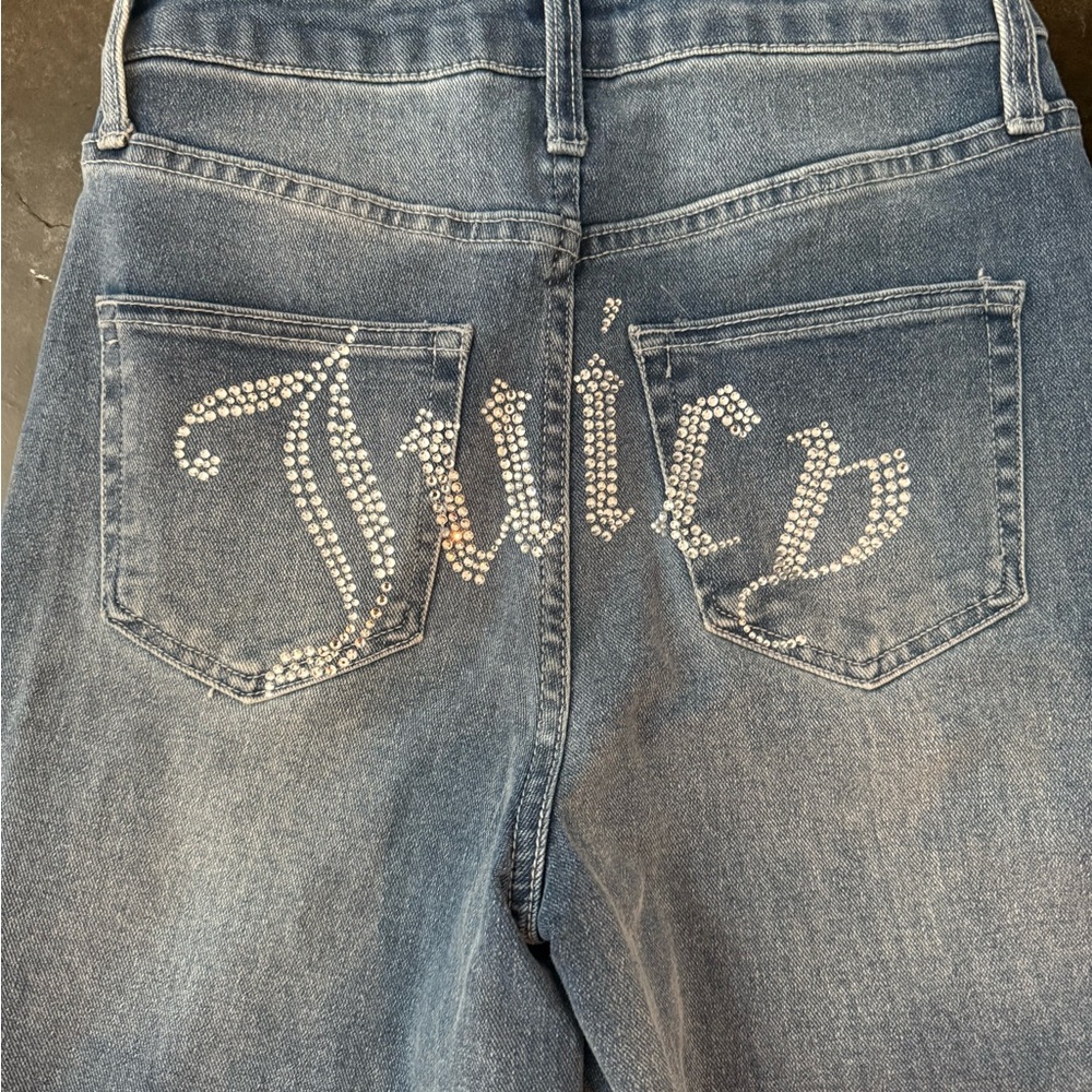 Juicy Couture Embellished Blue Jeans